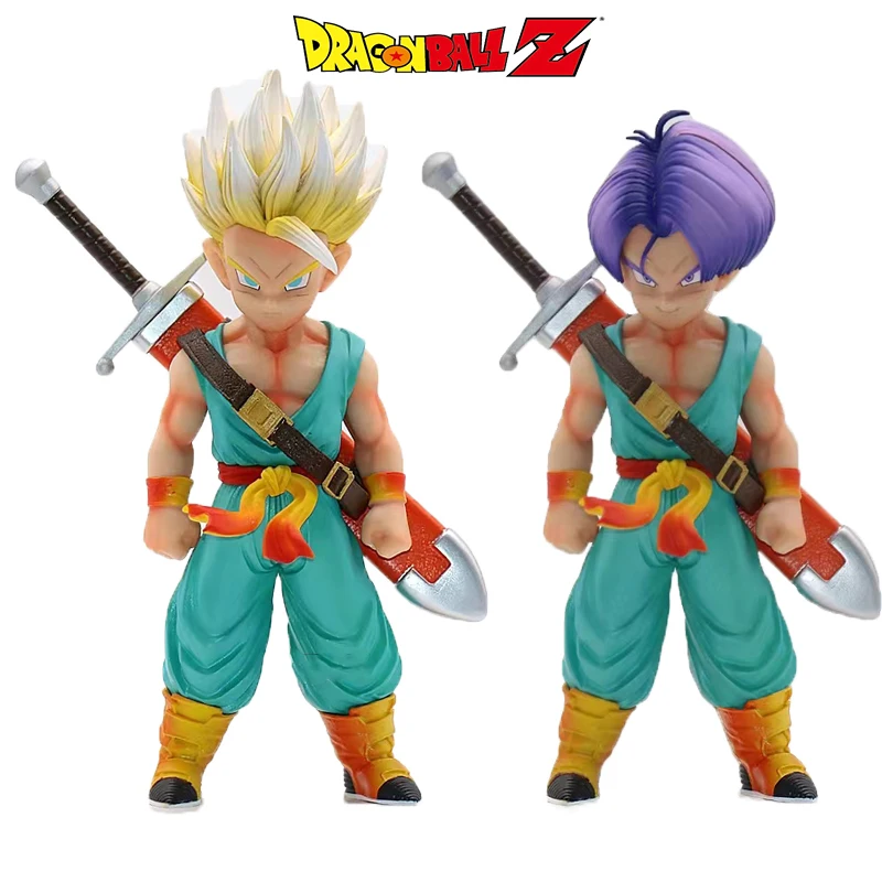 

18cm Anime Dragon Ball Z Trunks Statue Super Saiyan Son Goten PVC Action Figure Sculpt Action Figure Collection Model Toys