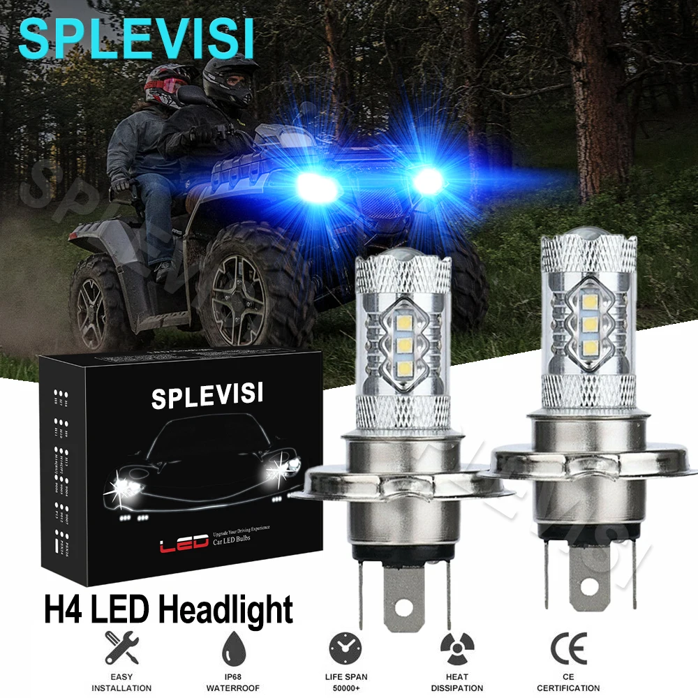 

Синяя светодиодная фара 2x80 Вт для Polaris Classic 1988-2000 Classic 340 2004-2006 Classic 500 1999-2006 Classic 550 2003-2006