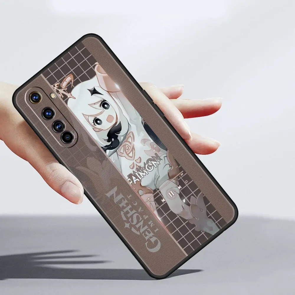 Genshin Impact Game Role для Realme 11 10 9 8 5G 7 6 GT2 Pro Plus C21 C11 C25 C35 Мягкий чехол GT Neo 2 3 3T Чехол