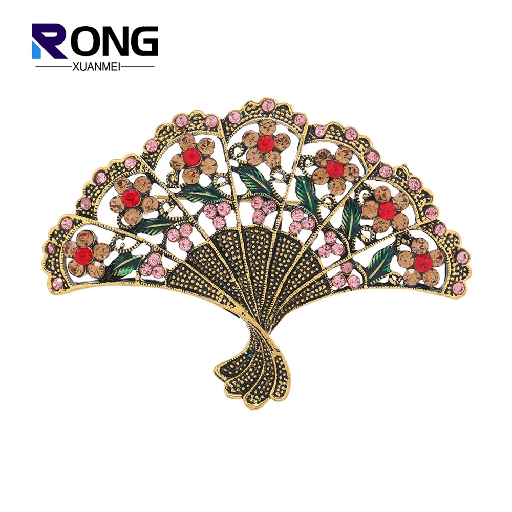 Женские броши-веер модели в ассортименте