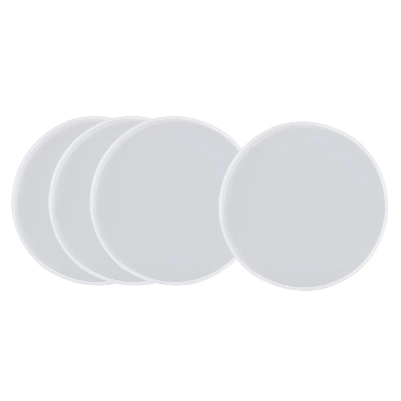 

Promotion! 4PCS Round Resin Coaster Mold for Resin Casting,Epoxy Molds for Casting with Resin,Concrete,Cement and Polymer Clay