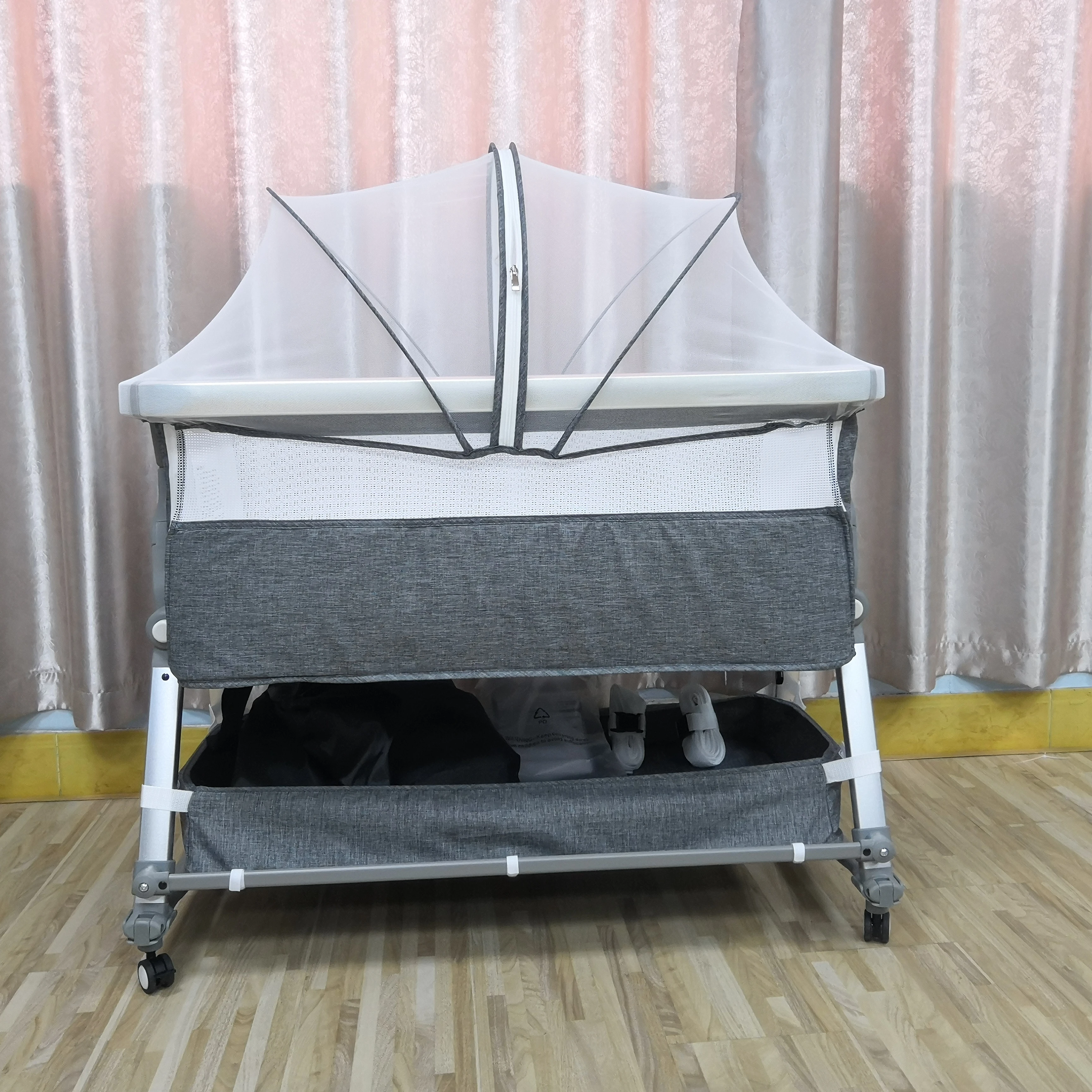 

Baby Nest Bed Portable Crib Mosquito Net Travel Bed Infant Toddler Cotton Cradle For Newborn Baby Crib SHCBC01