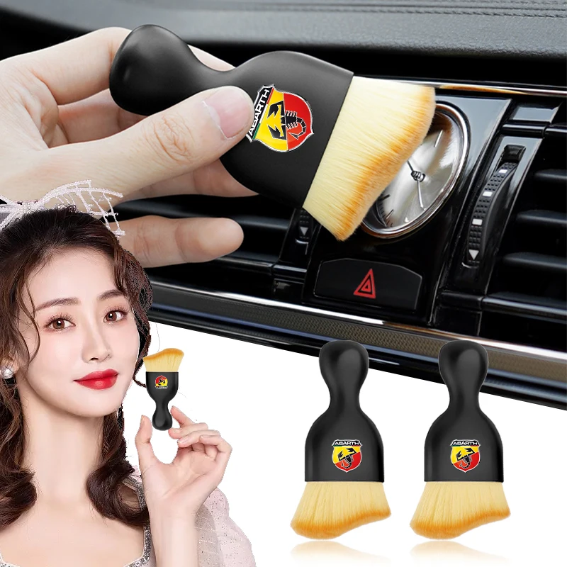 Автомобильный логотип, щетка для чистки интерьера, инструмент для чистки, автомобильные аксессуары для Аббаса Abarth Punto 124 125 500 595 695 OT2000, автомобильный Стайлинг Автомобильный логотип, щетка для чистки интерьера, инструмент для чистки, автомобильные аксессуары для Аббаса Abarth Punto 124 125 500 595 695 OT2000, автомобильный Стайлинг