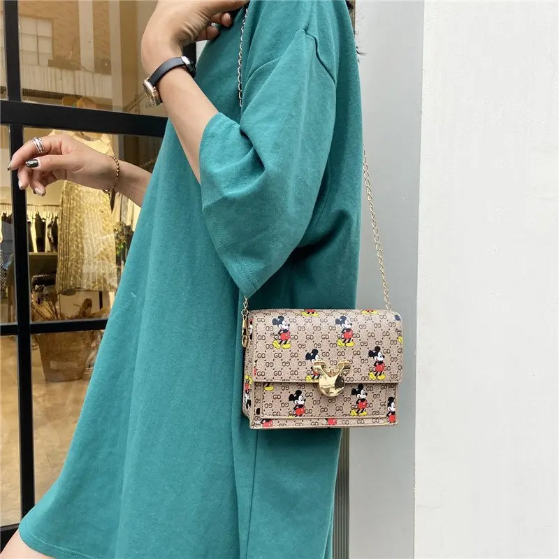 Классическая женская сумка Disney милый мультяшный мессенджер с Микки Маусом