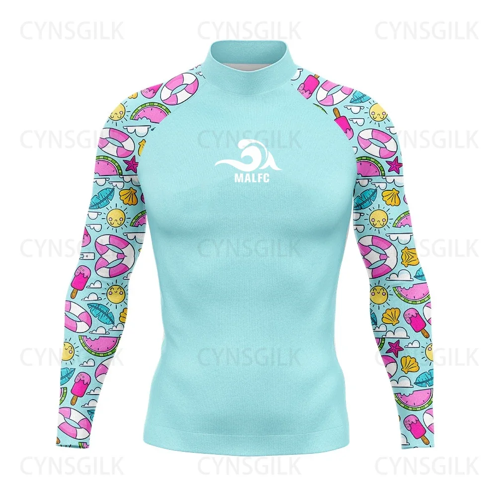 MALFC Рашгард для мужчин одежда серфинга купальник рашгард UPF 50 футболка с длинными