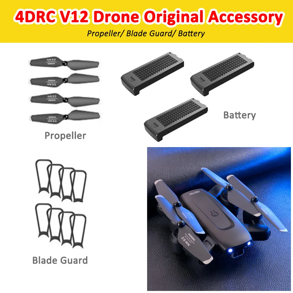 

Дрон RC V12 4D-V12, 3,7 в, 1600 мА · ч