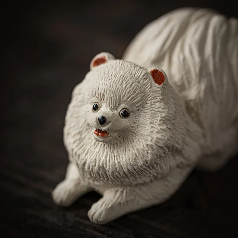 Креативный фиолетовый песок маленький чайный столик с украшениями в виде