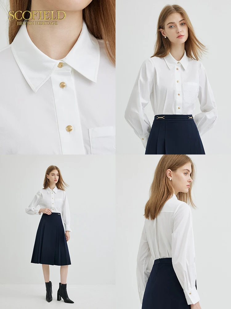 Scofield Женская одежда для поездок на работу простые темпераментные свободные