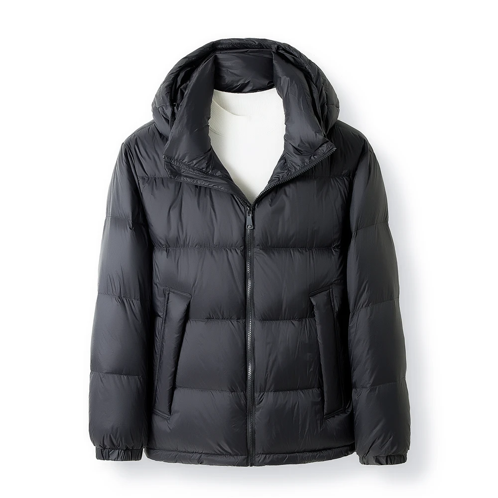 COODRONY Brand Solid Color Hooded Parka Down Jacket Winter New Arrival 90% White Duck Down Coat Men Thick Warm Windbreaker Z8171