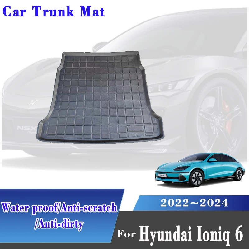 Автомобильная экокожа ТПЭ для Hyundai Ioniq 6 2022 2023 2024 5seat Водонепроницаемая задняя