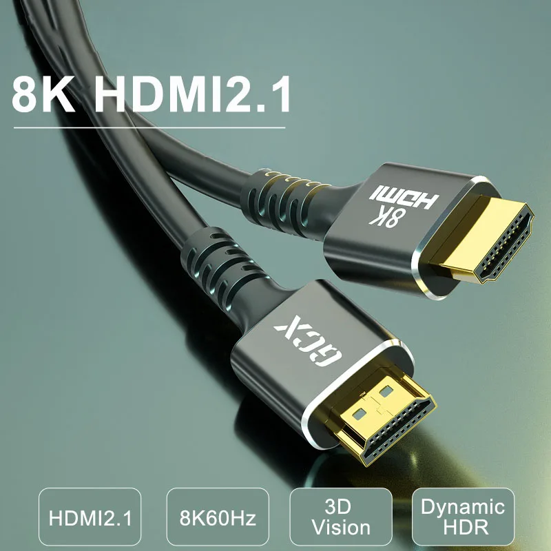 

High Speed HDMI-compatible Cable 8k 2m 3m 5m 10m 60Hz 4K 120Hz Ultra HD for Laptop PS4 PS5 TV Projectors HDMI2.1 Digital Cable