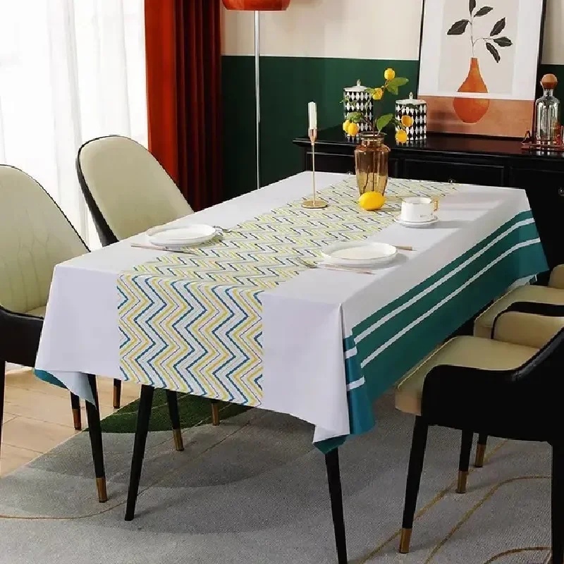 

Light luxury high-end dining tablecloth, American style rectangular tablecloth, household restaurant, garden balcony G6A2619
