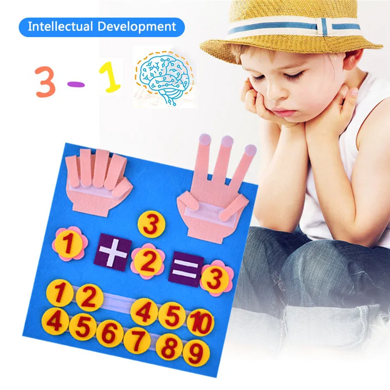 

Kids Montessori Math Toys Finger Numbers Counting Set Early Learning Toys for Toddler Sensory Mathematics Educational Toy Gift