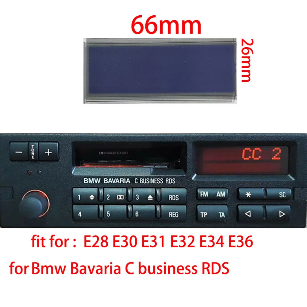 

Car Radio LCD Repair Display 1pcs Accessory Black Electric Component For BMW E28 E30 For Bavaria C Business RDS