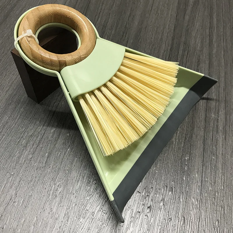 

Mini Desktop Brooms and Dustpan Set Wooden Handle Hanging Household Brush Combination Plastic Household Cleaning Accessories
