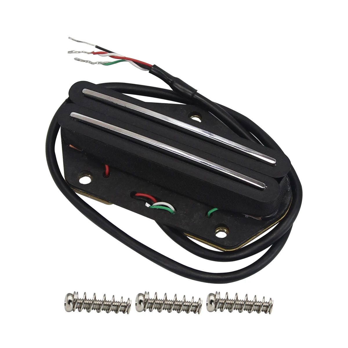 

FLEOR 1PC Black Alnico 5 Dual Hot Rails Pickup Electric Guitar Humbucker Bridge Pickup fit for TL Guitar ,6K/9K/13K Option