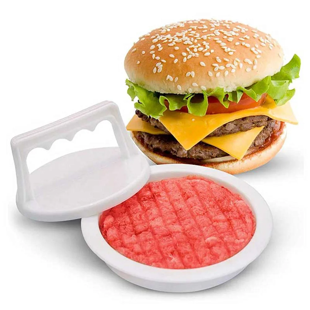 

1 Set Kitchen Tool Round Shape Hamburger Press Food-Grade Plastic Hamburger Meat Beef Grill Burger Press Patty Maker Mold Mould