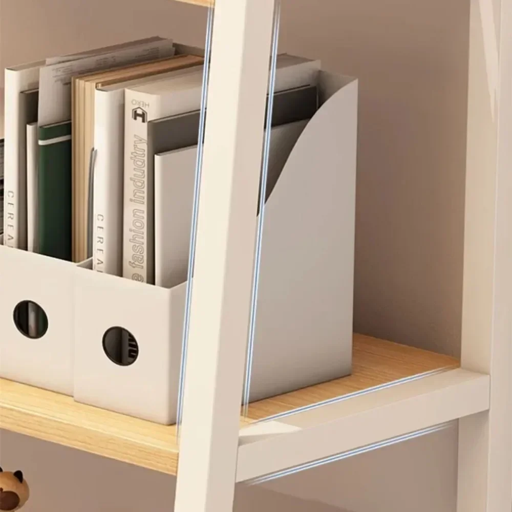 Открывающийся книжный шкаф для гостиной многоуровневый стеллаж хранения