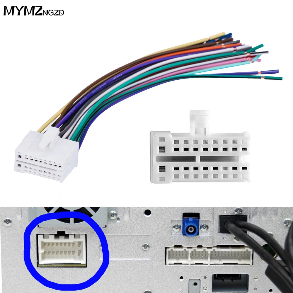 Power Speaker Wiring Harness Connector Cable Adapter For Clarion Vx400 Vx401 Vx404 Nx404 Nx602 Nx604