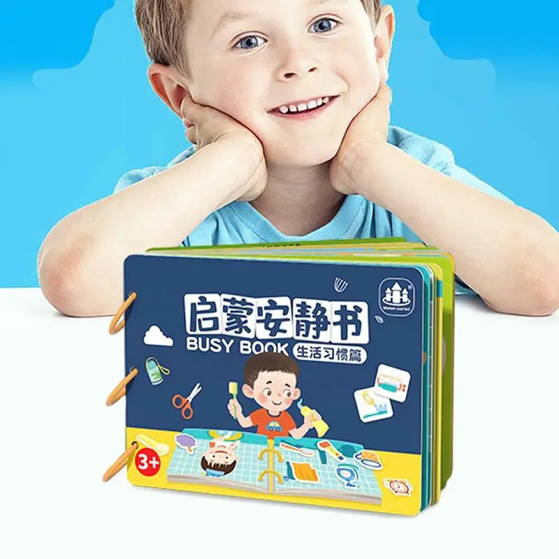 

Montessori Busy Book Montessori Educational Book Board Toys Interactive Toy Early Learning Educational Toy For Kids Children