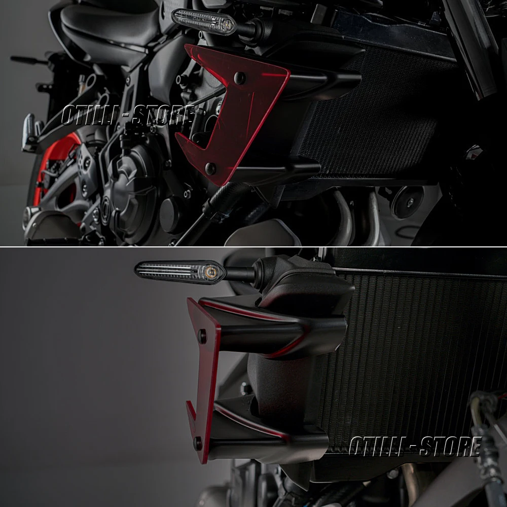 Новая модель для YAMAHA 3 вида цветов MT07 mt07 Side Downforce голые спойлеры фиксированные