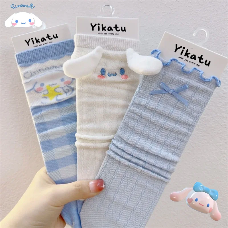 

1 пара, тонкие женские носки Sanrio с сердечками, весна-лето