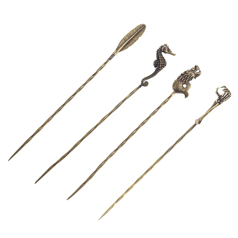 

Cigar Pass Needle Retro Brass Portable Dredge Drilled Smoking Tool Gadget Tool