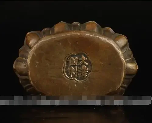 Азиатская винтажная коллекция старая статуя сакральной латуни ручной работы Kuan