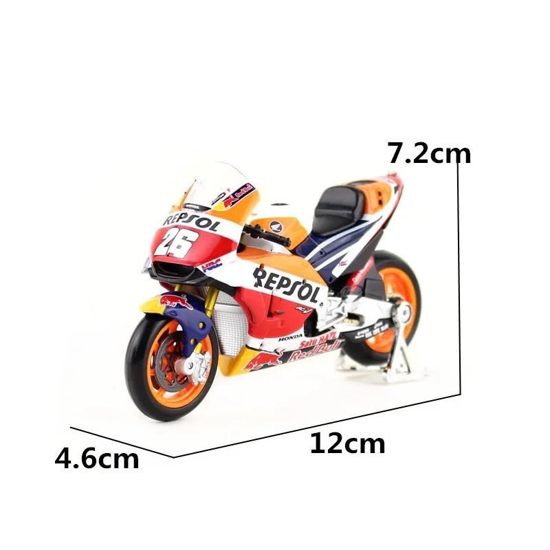 Фото Maisto 1:18 трековые гоночные мотоциклы Ducati Lenovo и Repsol Honda RC213V моделирование литья под давлением # 26 Dani Pedrosa 2018 Tribute №5