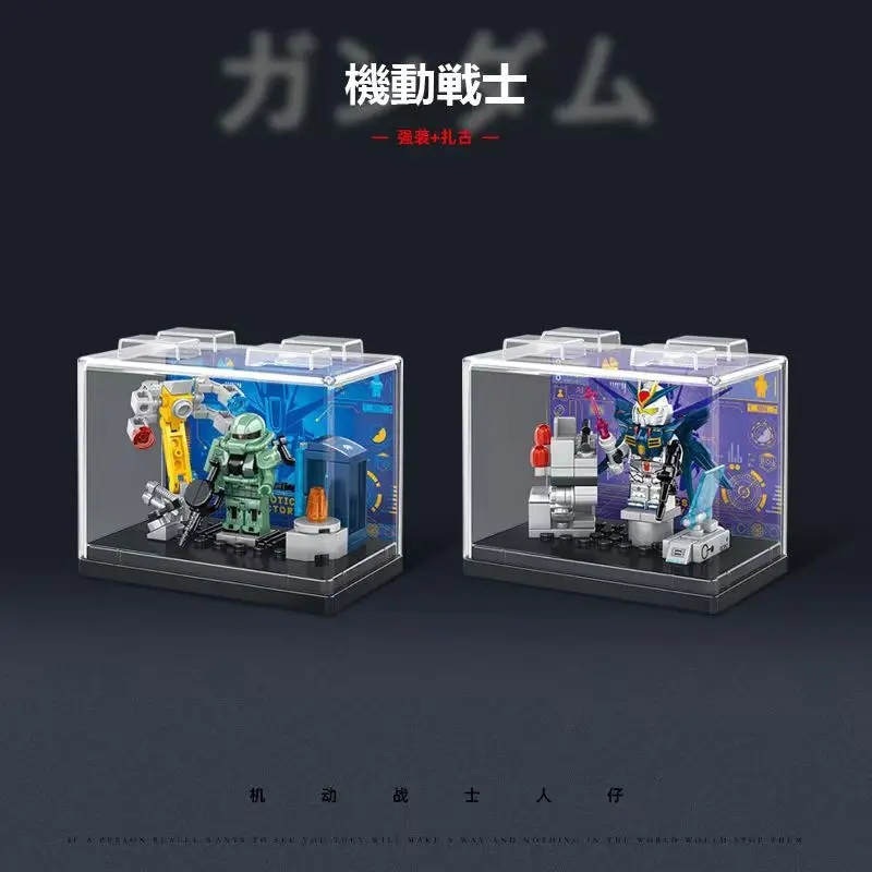 GUNDAM анимация строительные блоки игрушка для сборки модель Zaku игровой