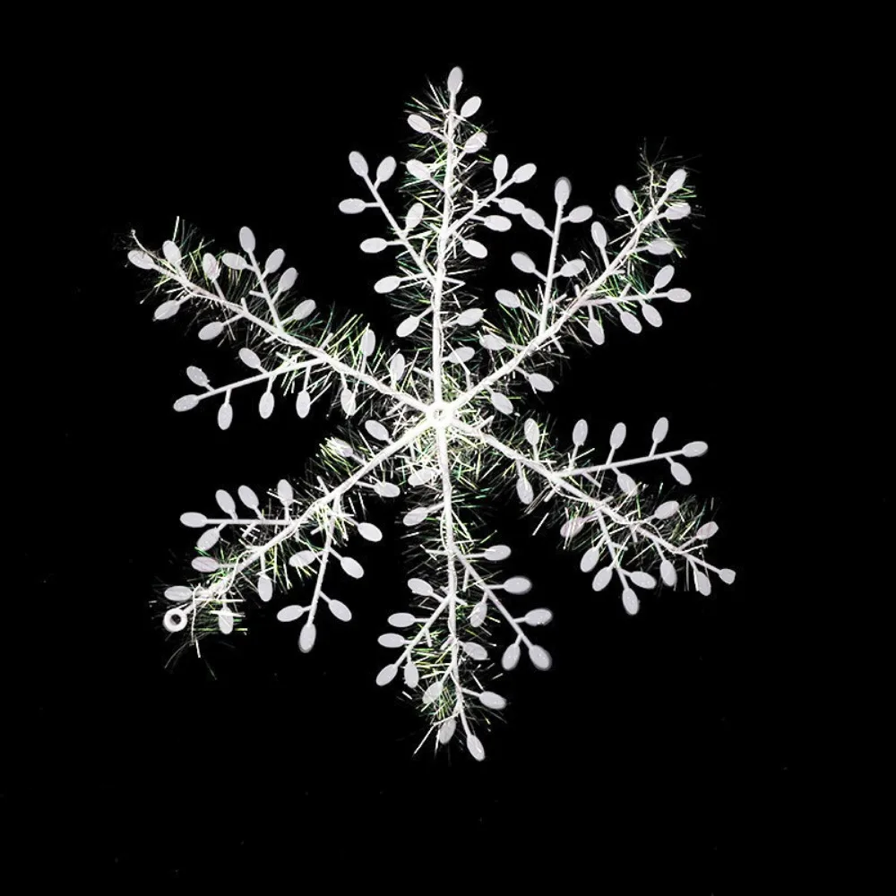 30/12 шт. рождественские украшения в виде снежинок блестящие поддельные белые