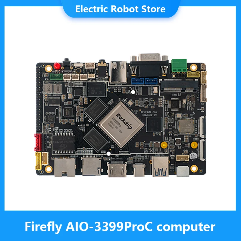 AIO-3399ProC RK3399Pro 6-ядерная высокопроизводительная искусственная интеллектуальная материнская плата, один компьютер Linux + QT/Android/Ubunt