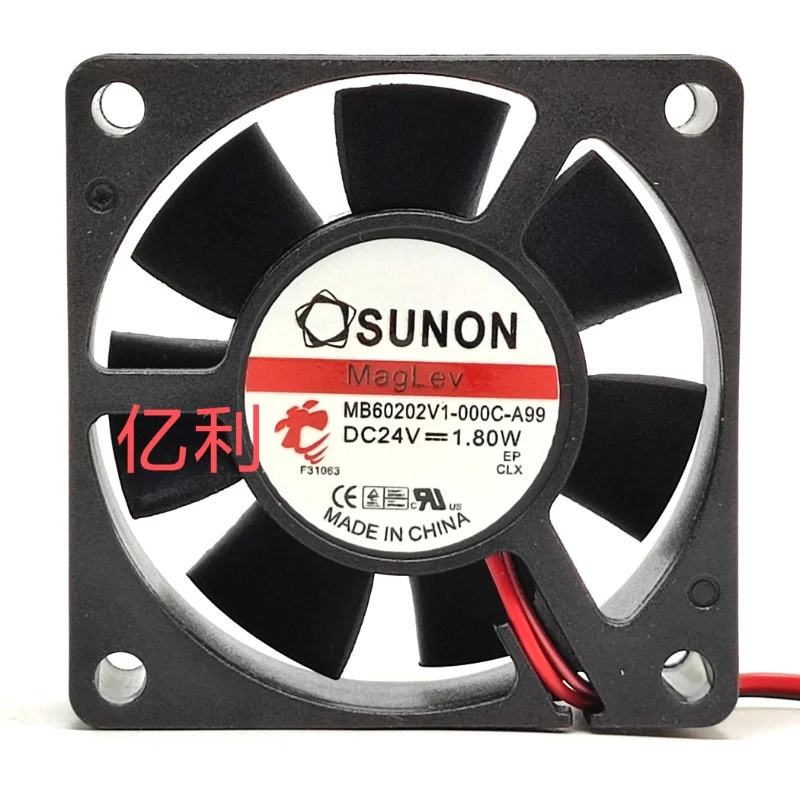 

Новый вентилятор охлаждения процессора для модели SUNON MB60202V1-000C-A99 24V 1,8 W 6020, инверторный вентилятор шасси