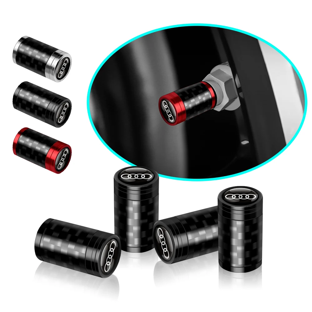 4 шт. колпачки для автомобильных колес из углеродного волокна штока воздушного