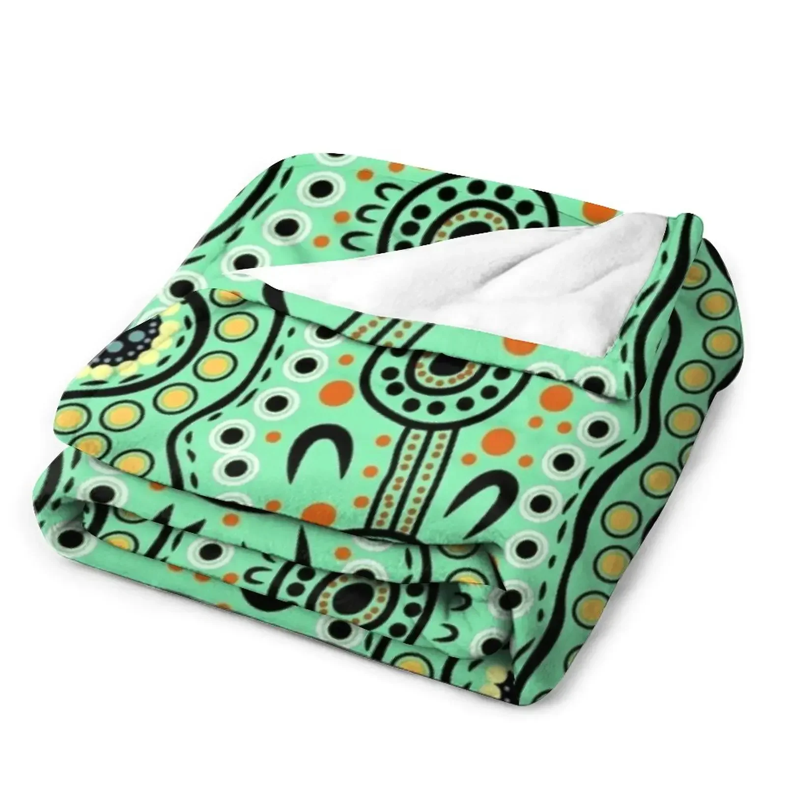 Одеяло Yilawura - Wiradjuri word для приятного места в лагере роскошное утолщенное мягкое