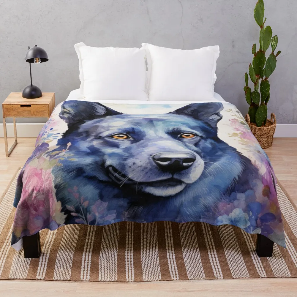 Красивое австралийское одеяло с собакой Кельпи и рисунком собаки