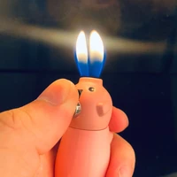 net red creative pig double fire lighter pig nose fire cute butane inflatable cigarette lighter ladies gift decoration ornaments