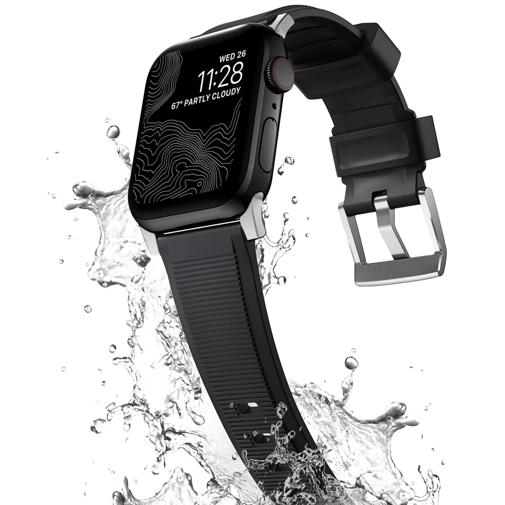 

Strap For Apple Watch Band 49mm 45mm 44mm 42mm Soft Silicone Bracelet iWatch Series Ultra 8 7 6 5 4 SE 49 mm rubber correa