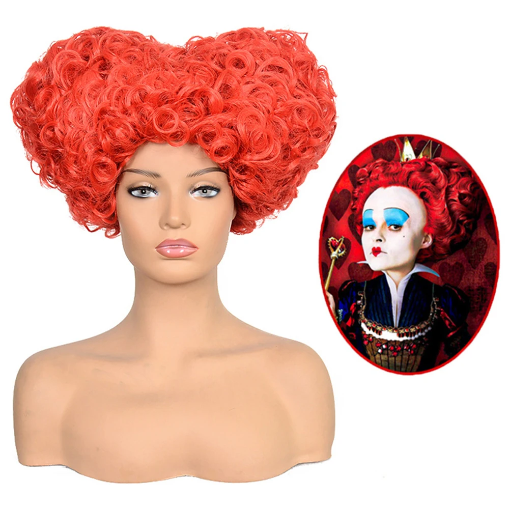 

Gres Red Queen синтетические парики в форме сердца косплей волос Хэллоуин ролевая игра парик для женщин