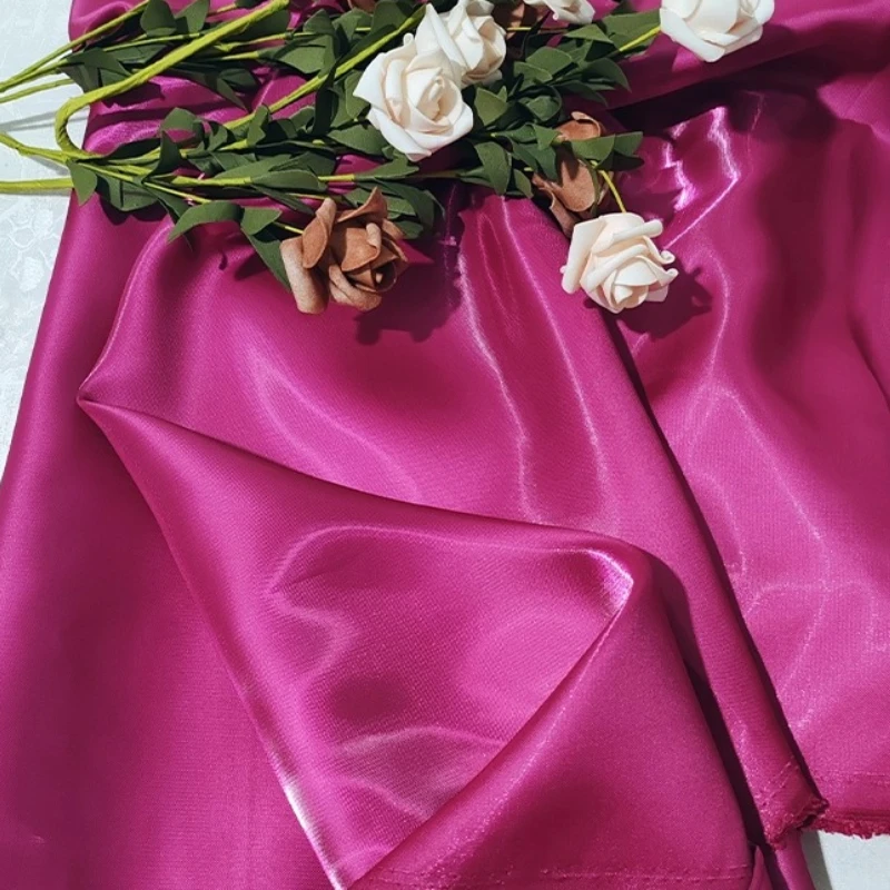 Фото Шторы из атласной ткани, блестящая гладкая кристаллическая текстура, Cheongsam, сценический костюм, ручная работа, домашнее шитье, сделай сам, текстиль, материалы для рукоделия №5