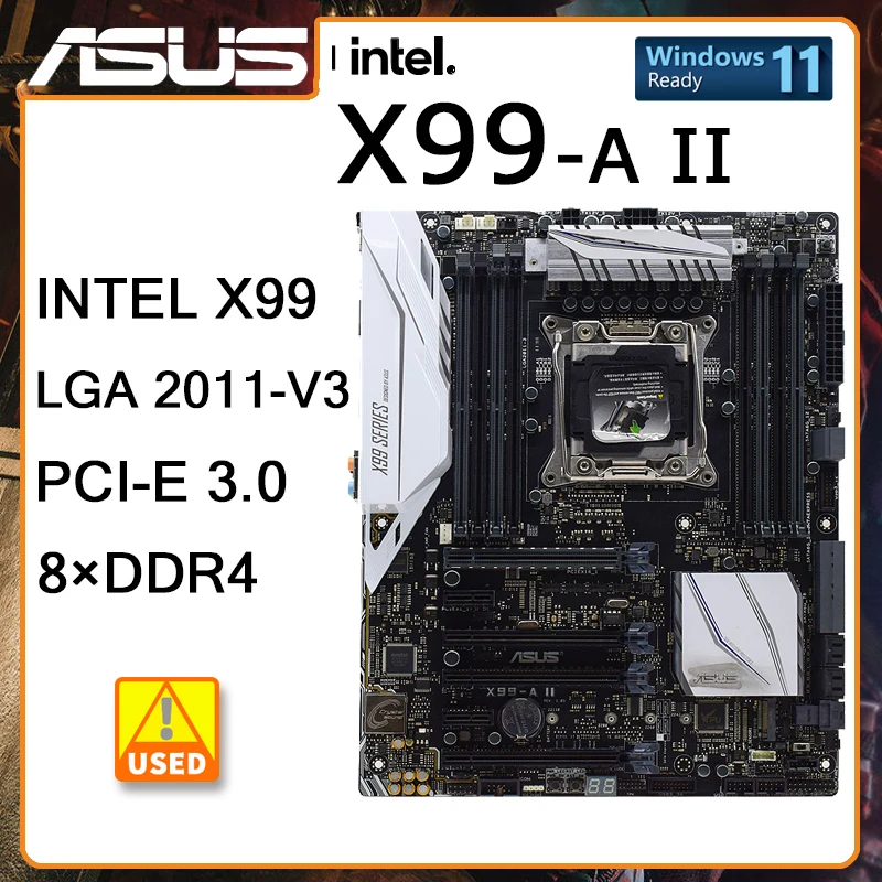 

Материнская плата X99 LGA 2011-V3 Asus X99-A II Материнские платы DDR4 64 Гб USB3.0 PCI-E 3,0 SATA III ATX для Core i7-6950X Xeon E5-1650 v4