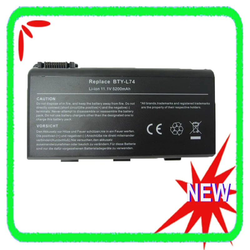 Bateria do Bty-l75 Novo para Msi Cr500 Cr600 Cr600x Cr610 Cr620 Cr630 Cr630x Cr700x Cr720 91nms17ld4su1