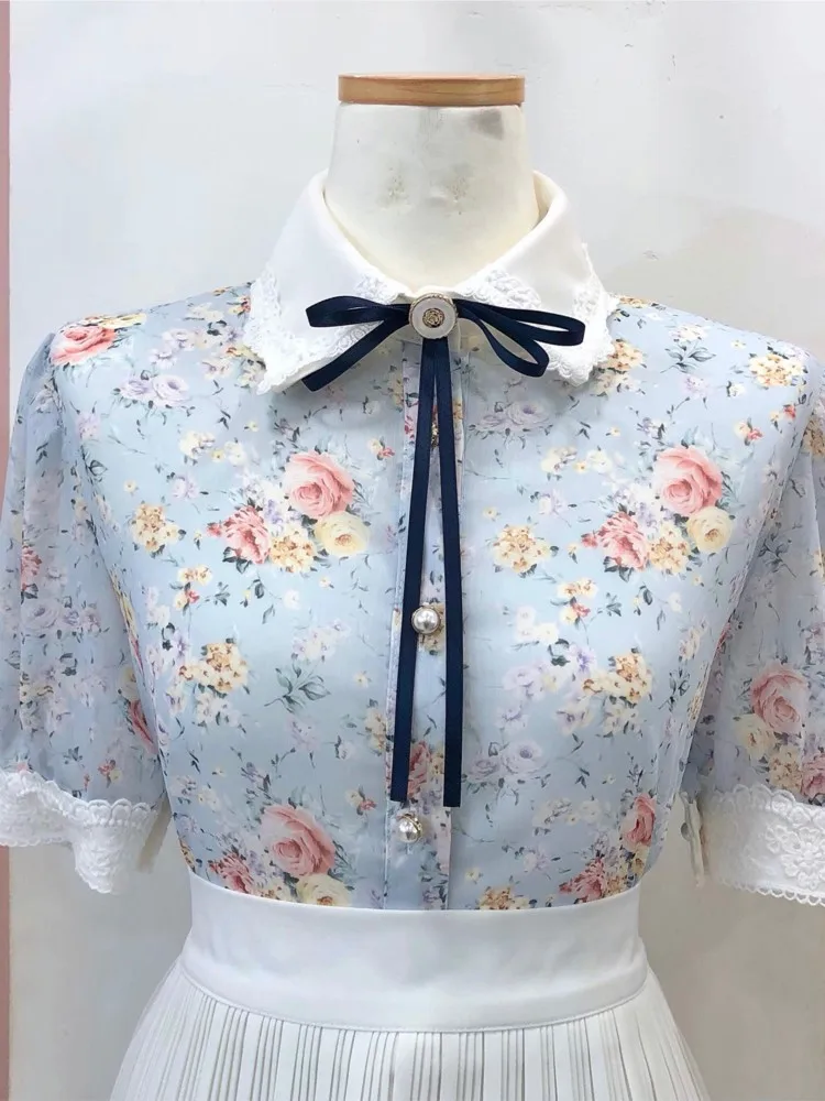 Женские милые топы в стиле преппи на пуговицах элегантные офисные деловые белые