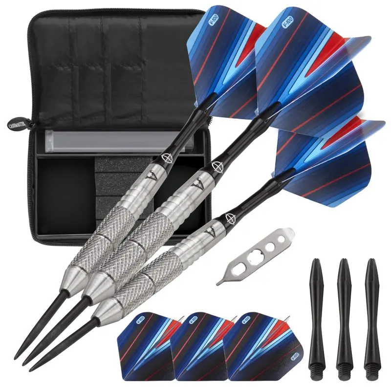 

Sidewinder Tungsten Steel Tip Darts 25 Grams and Select Black Nylon Case Dart Board Set Wall Hanging Thickened Indoor Outdoor