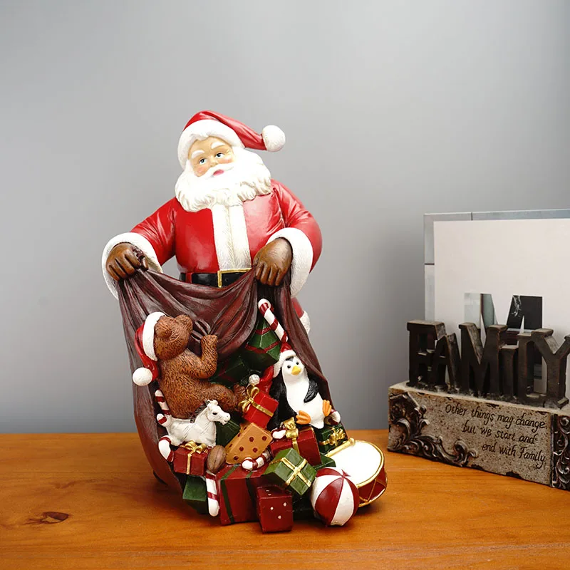 Украшение дома рождественские статуи скандинавские украшения 2021 Санта-Апиано