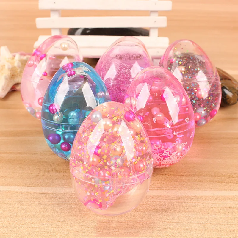 

1pc Egg Pearl Crystal Clay Transparent Slime Pearl Clay Star Ocean Foaming Gum