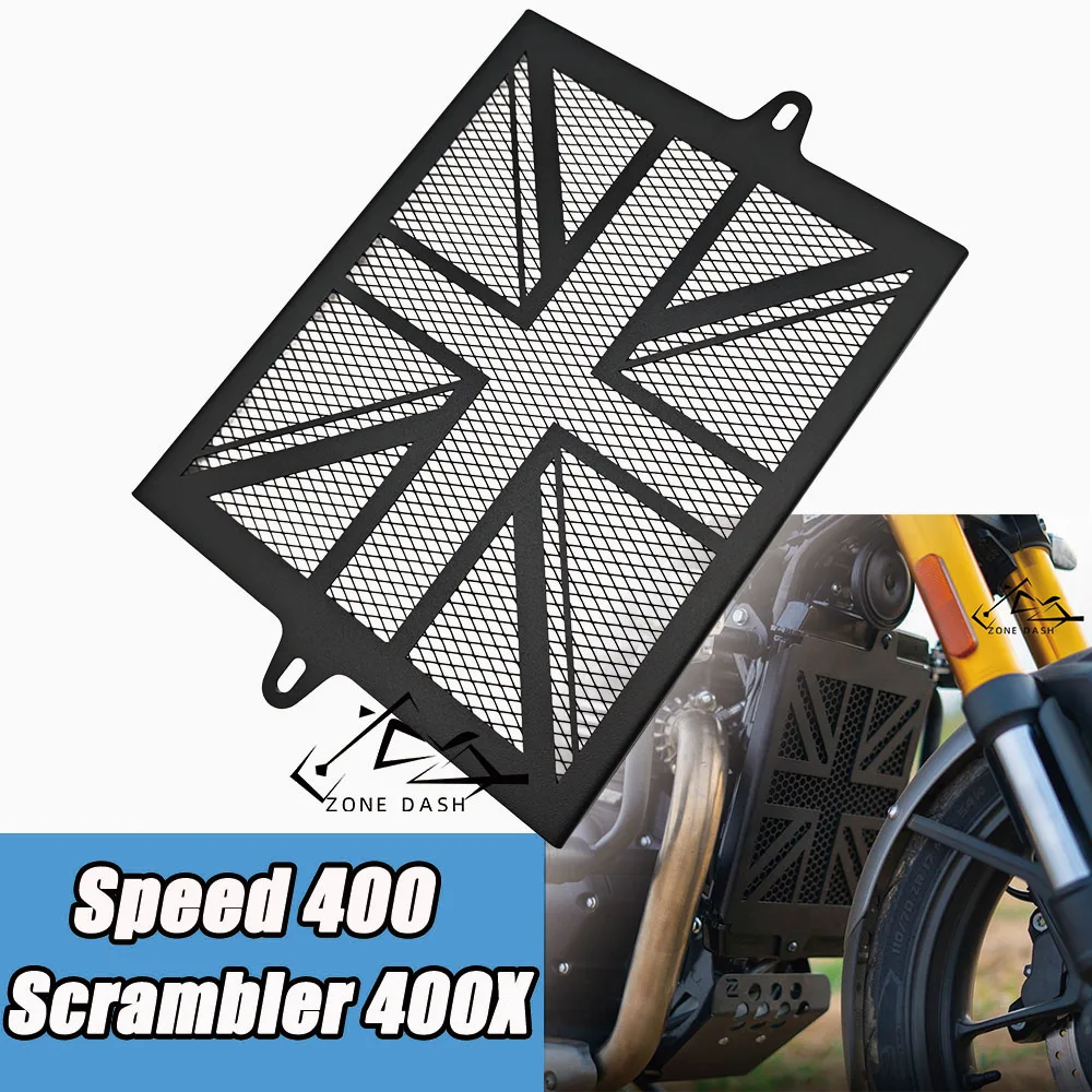 Мотоцикл для Speed400 Scrambler 400X2024 2025 Speed 400 400X Решетка радиатора с ЧПУ Защитная крышка