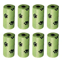 dog poop bags 120 pcs 120 pcs compostable garbage bags cute paw patterns thickened and leak proof guarantee small garbage bags