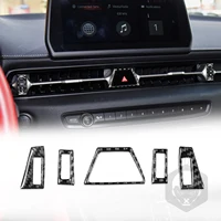 Central Control Air Outlet Decoration Cover Trim Sticker for Toyota Supra A90 2019-2022 Car Interior Accessories Carbon Fiber