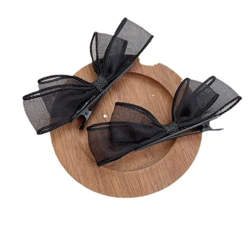 2 шт./комплект женские заколки для волос с кружевной сеткой